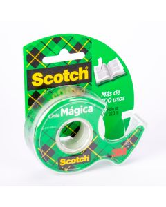 Cinta adhesiva Scotch mágica dispensador 19x20.3m