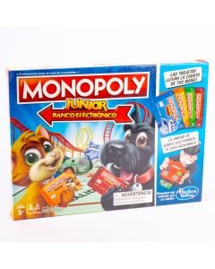 Juego mesa Monopoly junior banco electrónico +5a