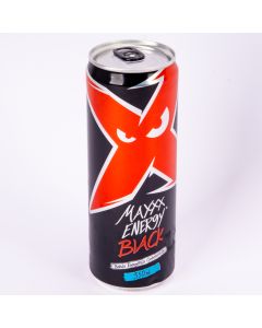 Bebida Maxxx Energy black 350ml lt sleek