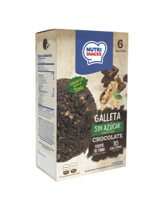 Galleta Nutrisnacks Chocolate Avena Sin Azúcar 