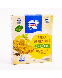 Barra granola Nutrisnacks maracuyá chía 150g