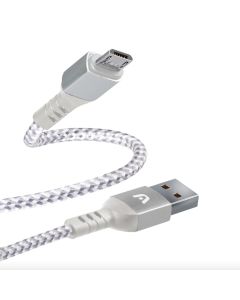 Cable argom micro USB a USB 2.0 dura form trenzado nailon 1.8m negro