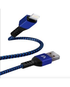 Cable USB 2.0 nylon trenzado Dura form azul