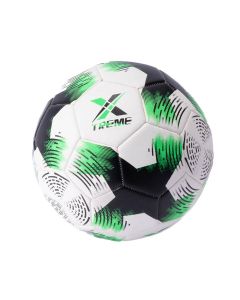 Bola fútbol 32 paneles blanca/verde lim #5 410-440g