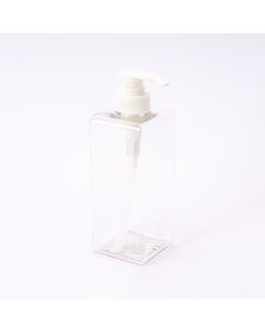Dispensador jabón plástico cuadrado 400-500ml