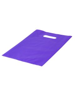 Bolsa plástica lisa 25x35cm 12und purpura