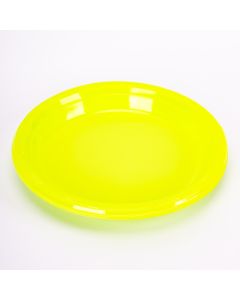 Plato plástico 9pulg 8und verde limón