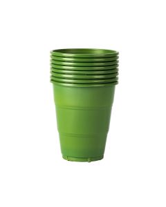 Vaso plástico 7oz 8und verde cactus