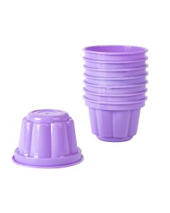 Vaso plástico gelatinero 4oz 8und lila