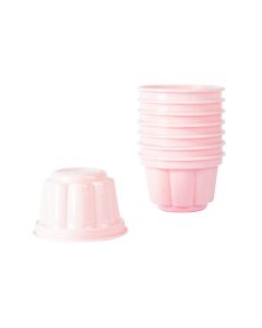 Vaso plástico gelatinero 4oz 8und rosado 