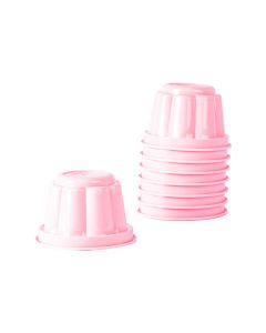 Vaso plástico gelatinero 4oz 8und rosado bebe