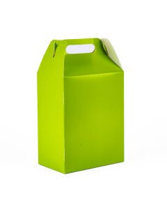 Caja cartón lisa 8und verde limón