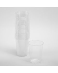 Vaso plástico transparente 10oz 25und