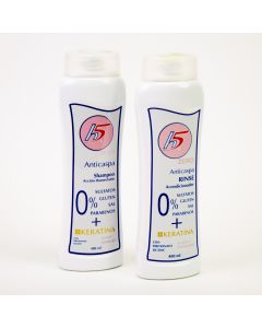 Pack shampoo + acondicionador H5 zero anticaspa 400ml