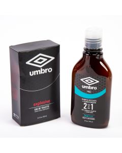 Umbro estuche fragrance explosive 100 ml + shampoo