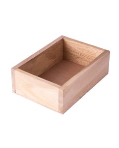 Caja madera lisa #2 tabla ancho 1.3cm 22x15.5x7.5cm