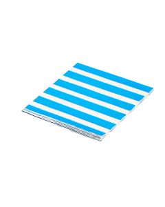 Servilleta papel Carnival diseño rayas 16und azul metálico