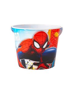 Balde plástico estampado Spiderman multicolor