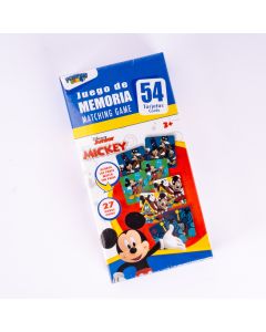 Juego memoria Mickey Mouse 54pzas +3a