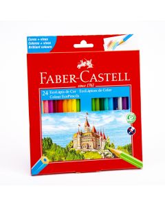 Lápiz color Faber Castell hexagonal 24 colores