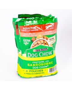 Oferta Pouche dog chow 4pack precio especial