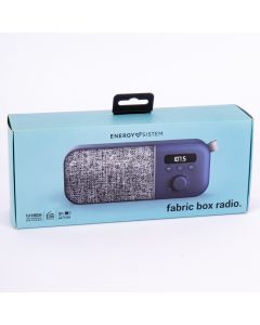 Radio portátil fabric box azul