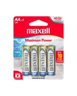 Maxell batería alkalina AA 4und 723465