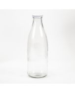 Botella vidrio tapa 6.3x19cm transparente