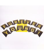 Letrero forever Young 13x17/25x35cm