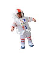 Disfraz traje espacial con inflador baterías 160-185cm
