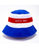 Sombrero tela adulto Costa Rica tricolor