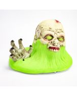 Zombie plástico emergente con sonido y luz verde y marron