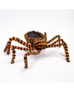 Bowl araña afelpado estampado rayas 80cm negro y naranja