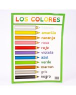 Lamina educativa los colores estampado lápiz 57x42cm 