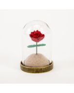 Adorno vidrio rosa principito 3.8x2.5cm