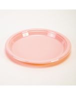 Plato plástico redondo jappy 7pulg 8und rosado