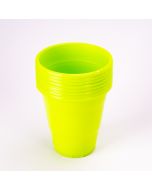 Vaso plástico 12oz 8und verde limón