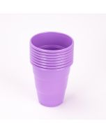 Vaso plástico 7oz 8und lila