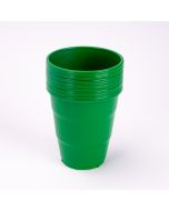 Vaso plástico 7oz 8und verde