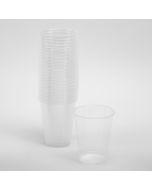 Vaso plástico transparente 10oz 25und