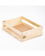 Caja madera tipo rejas abierta #4 9x23x24