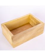 Caja madera lisa #1 tabla ancho 1.3cm 19x12.5x7cm