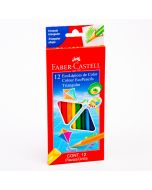 Lápiz color Faber Castell triangular largo 12und
