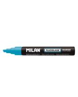 Marcador Milán fluoglass punta biselada 2-4 mm azul
