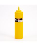 Dispensador plástico liso 700ml amarillo